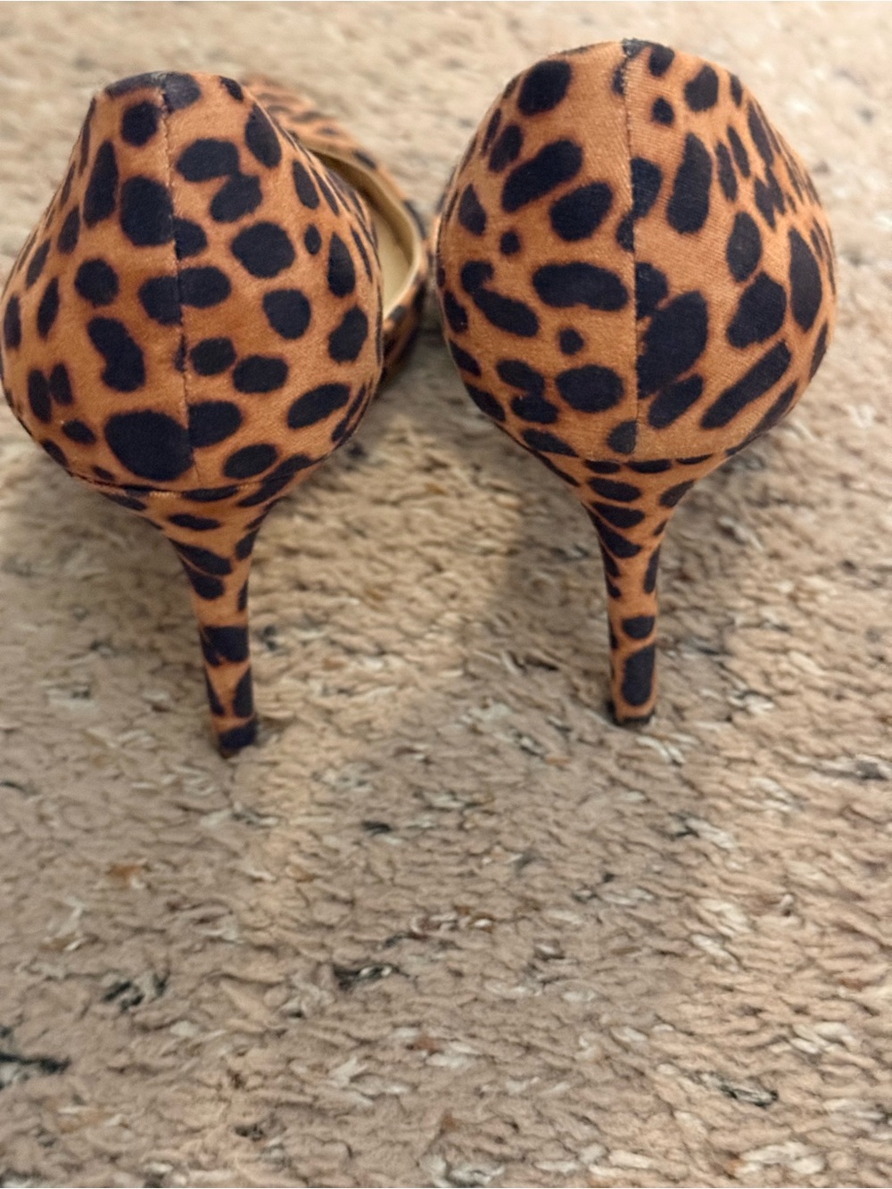 Jessica Simpson Leopard Print Pointed-Toe Pumps - Tan/Black - Picture 3 of 6